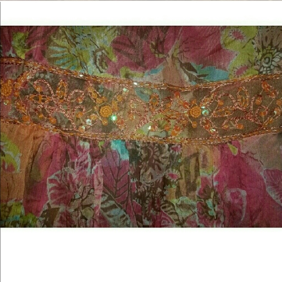 Olian Maternity Silk Top Shirt XS Baby - Picture 4 of 4